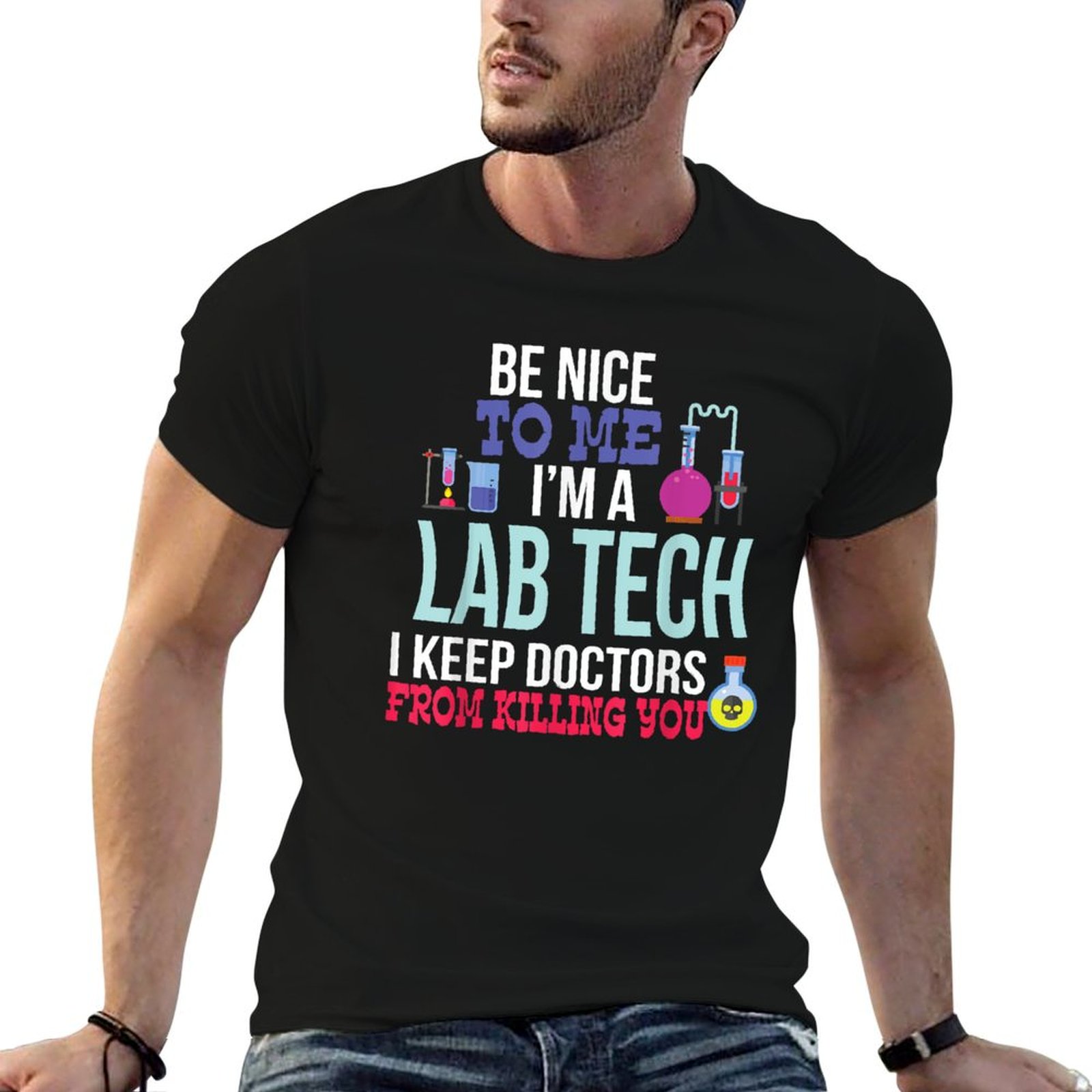 Medical Lab Tech - Lustiges T-Shirt für medizinische Labortechniker, Laborassistenten,