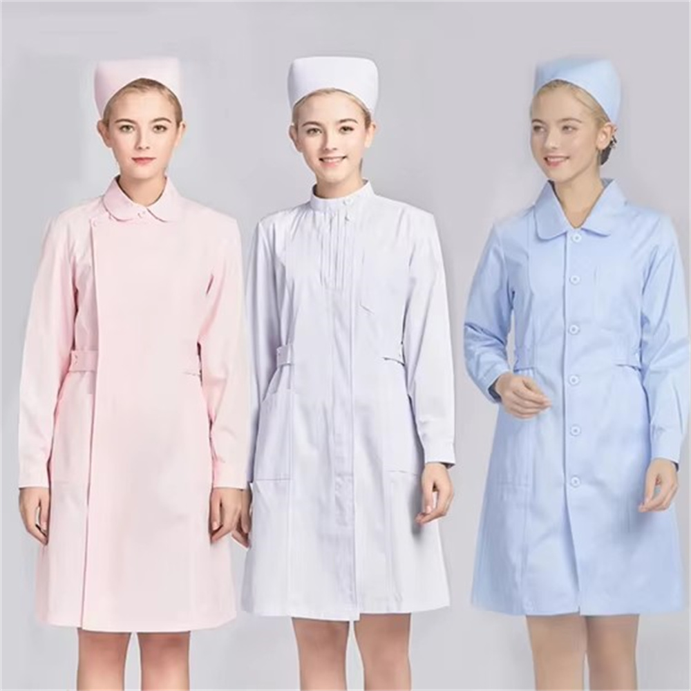 Medical Lab Coats - Neuer atmungsaktiver weißer Uniformmantel aus reiner