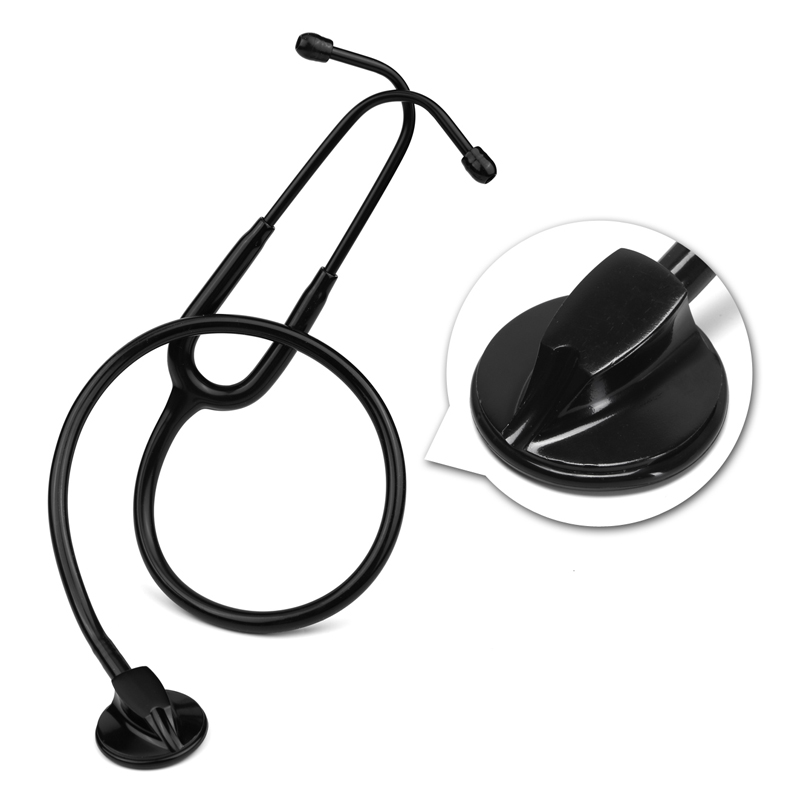 Medical Laboratory Science - Ganz schwarzes medizinisches Kardiologie-Arzt-Stethoskop, professionelles medizinisches