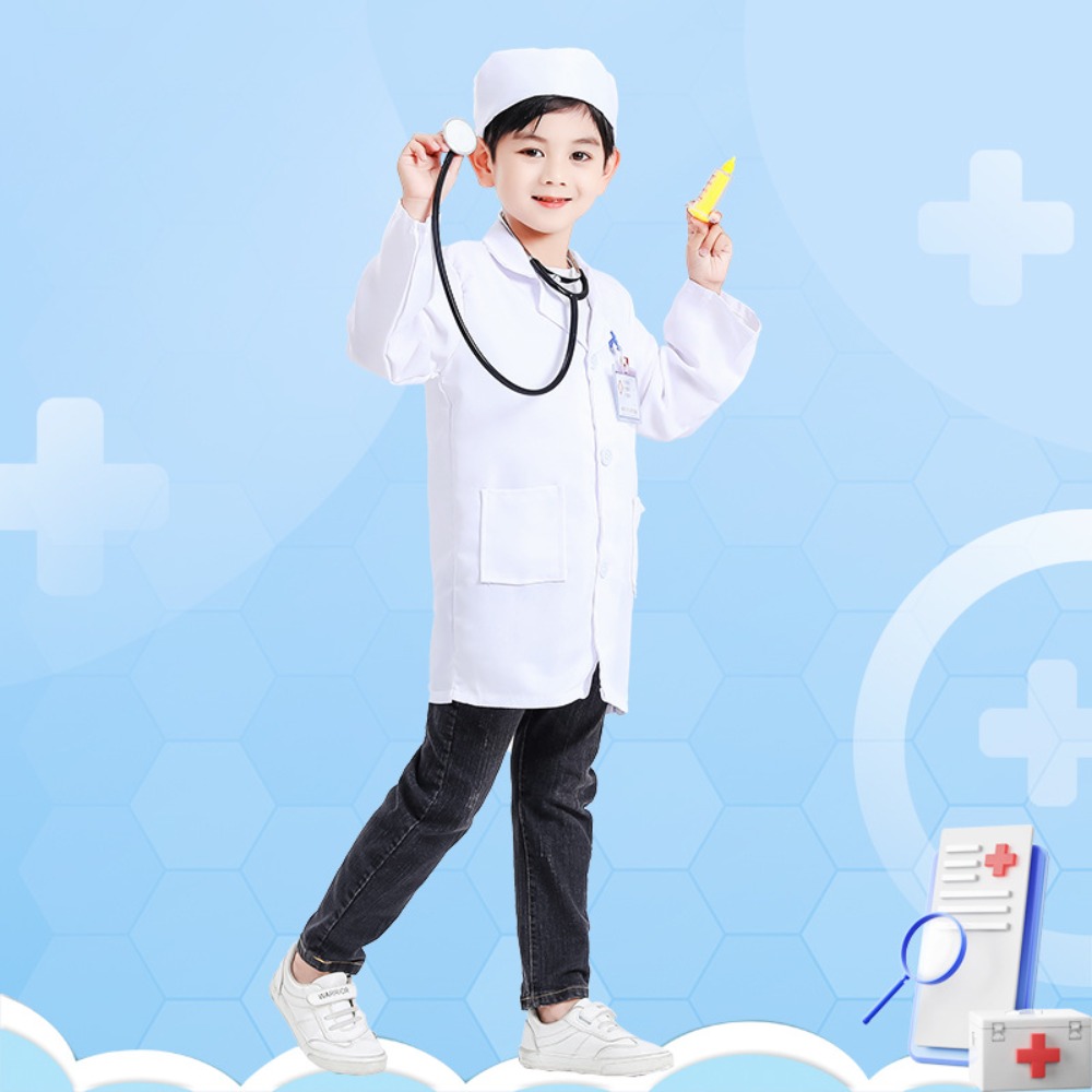 Medical Lab - Rollenspiel-Kostümset für Kinder, Arzt und Krankenschwester,