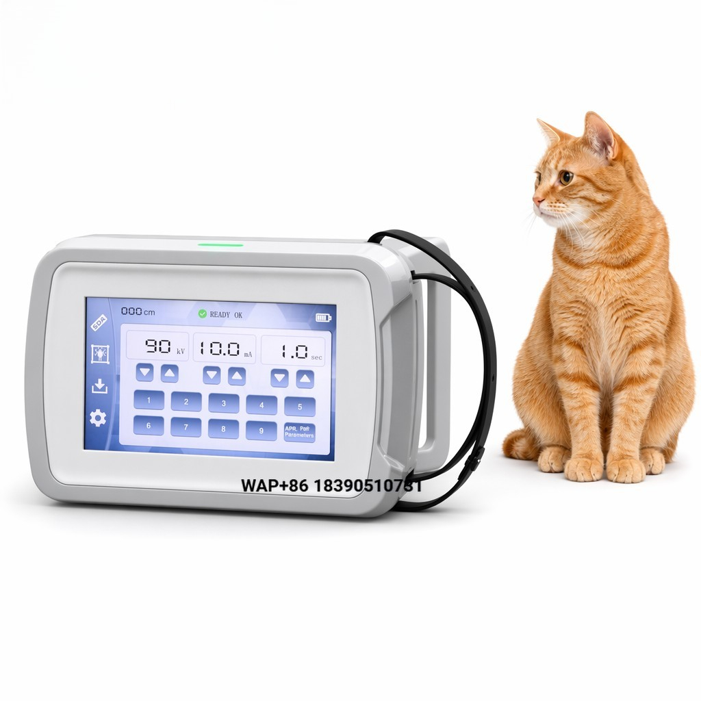 Veterinary X-Ray - Tragbares Veterinär-Röntgengerät Hochfrequenz-Digital-DR-Radiographiesystem Touchscreen-Flachbilddetektor für Tierkliniken