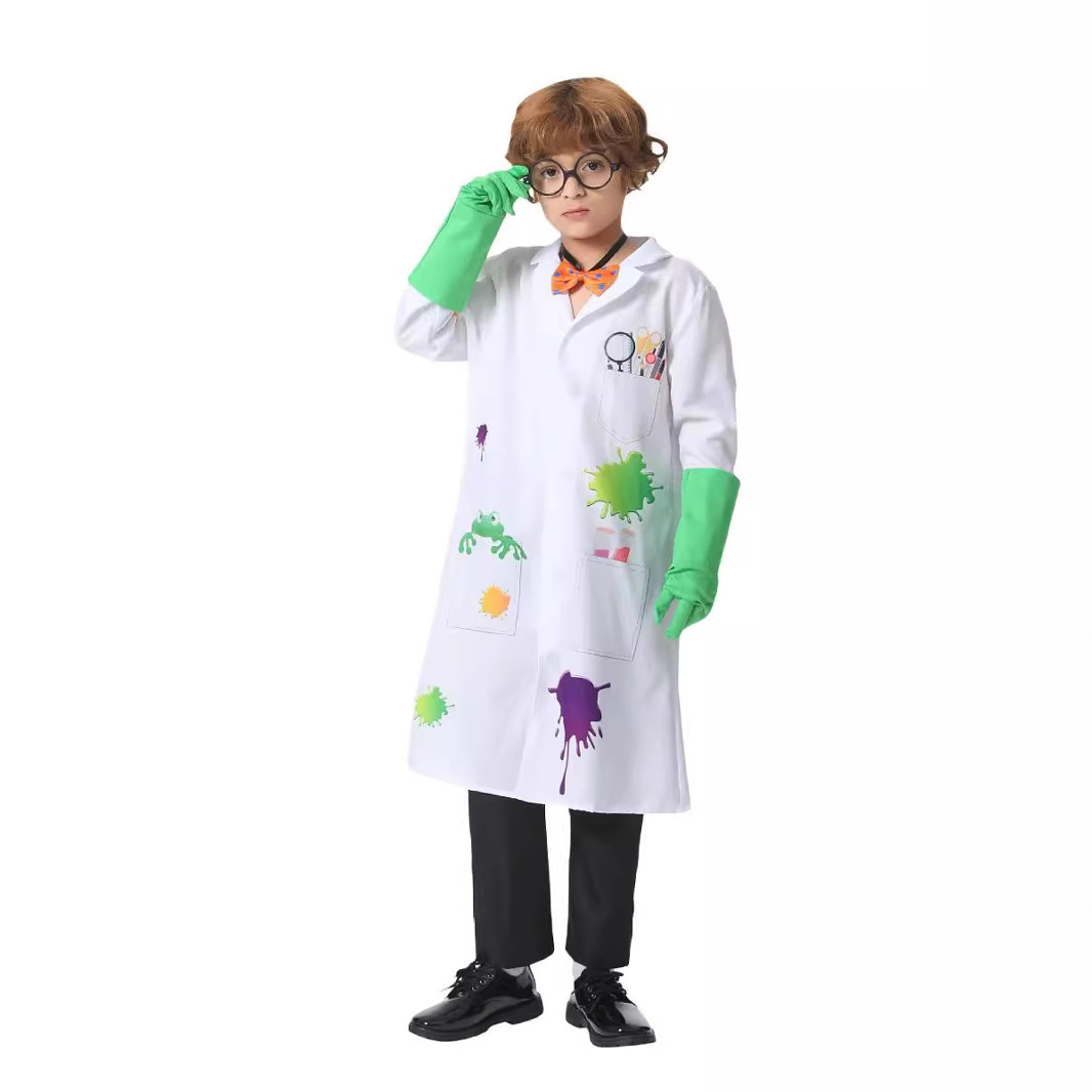 Medical Lab Day - Halloween Kindertag Wissenschaftler Eltern-Kind-Kostüm Laborkittel Weiß