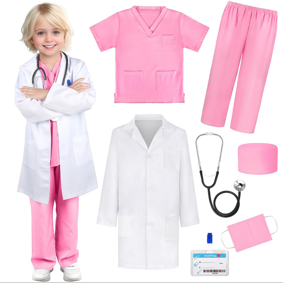 7 Teile/paket Kind Weiß Medizi – Medical Lab Coats Bewertung und Preis