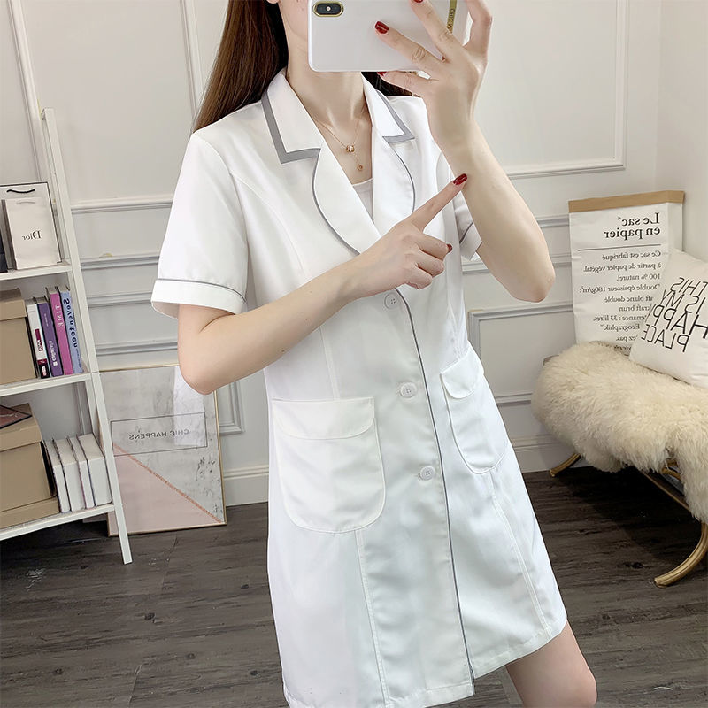 Weißes kurzes Schönheitsunifor – Medical Lab Coats Bewertung und Preis